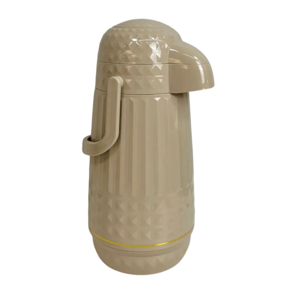 Garrafa Térmica Siena Verde com Detalhes Dourados – 1 Litro