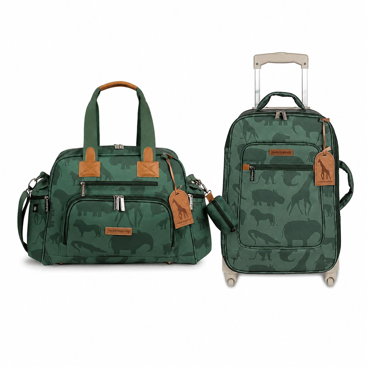Kit bolsa maternidade + mala maternidade Safari - Masterbagbaby - ULTIMA PEÇA / UNIDADE