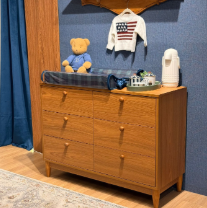 Cômoda Ralph 6 Gavetas com Puxador Redondo