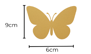 Borboletas Decorativas em Metal - Sonhos de Ninar - UND