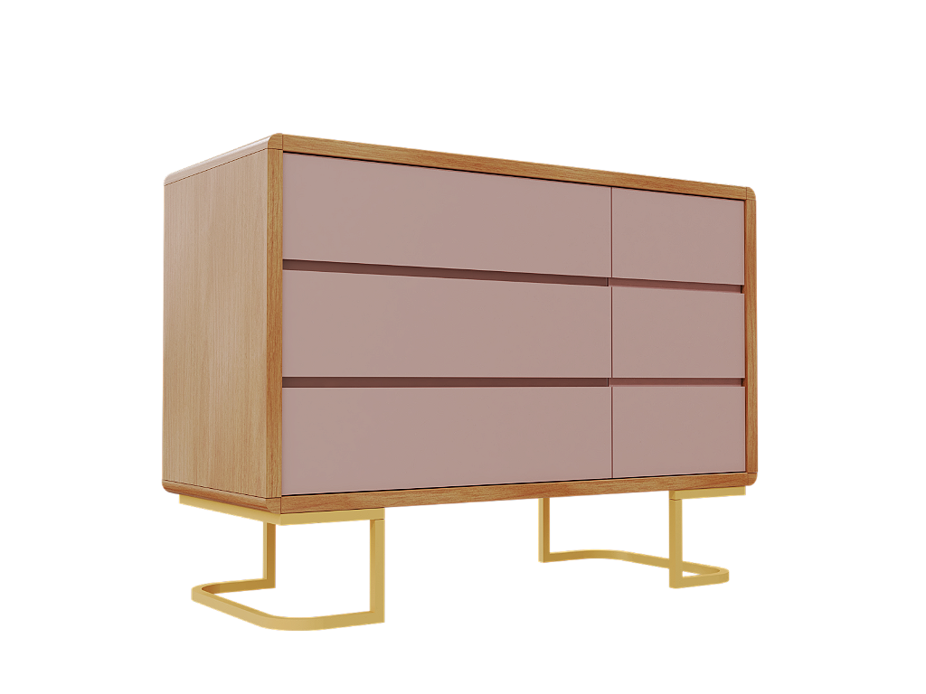 Cômoda Sonhos Up com Porta - Pés Metal - 526