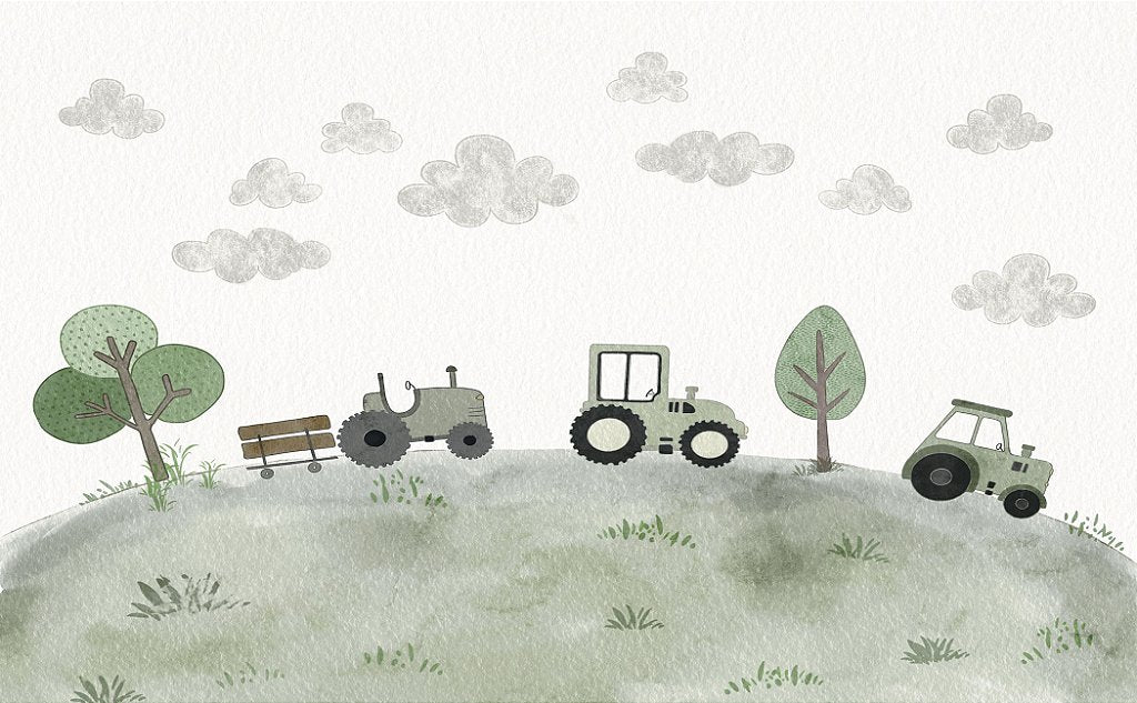 Papel de Parede Trator Farm