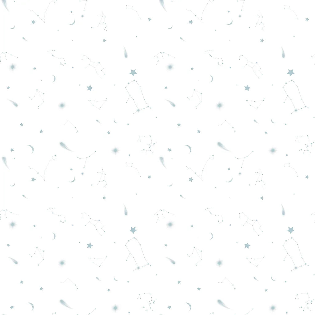 Papel de Parede Estampa Astros Azuis