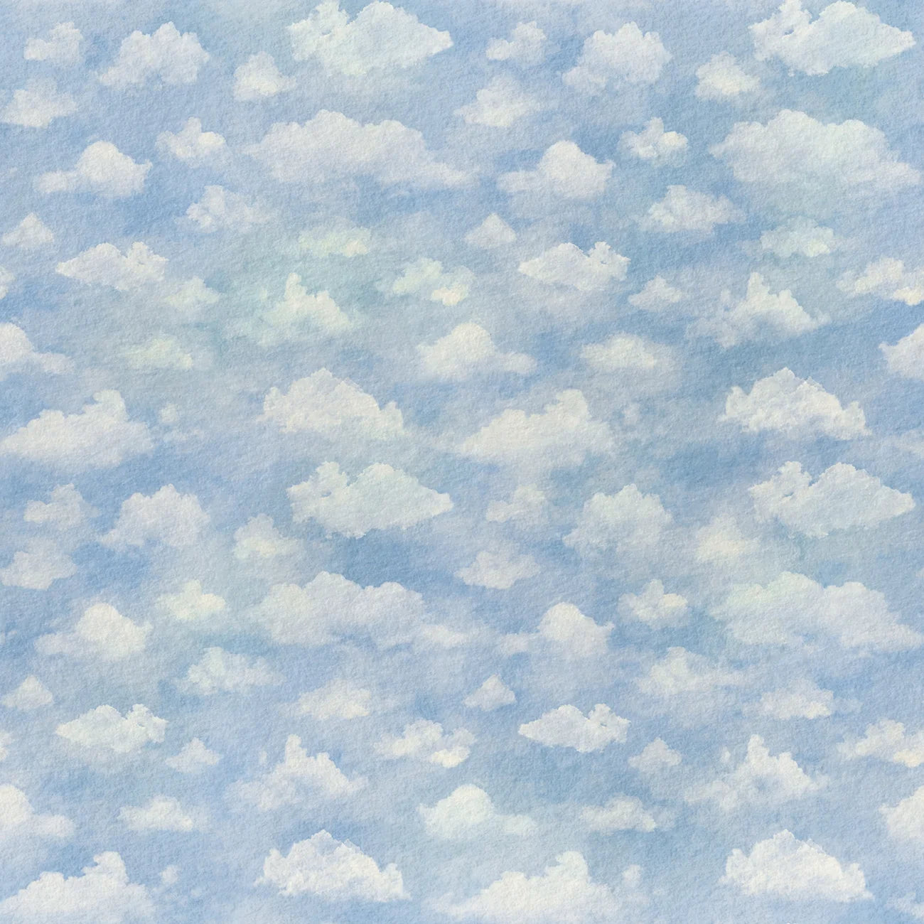 Papel de Parede de Estampa Nuvem Aquarela