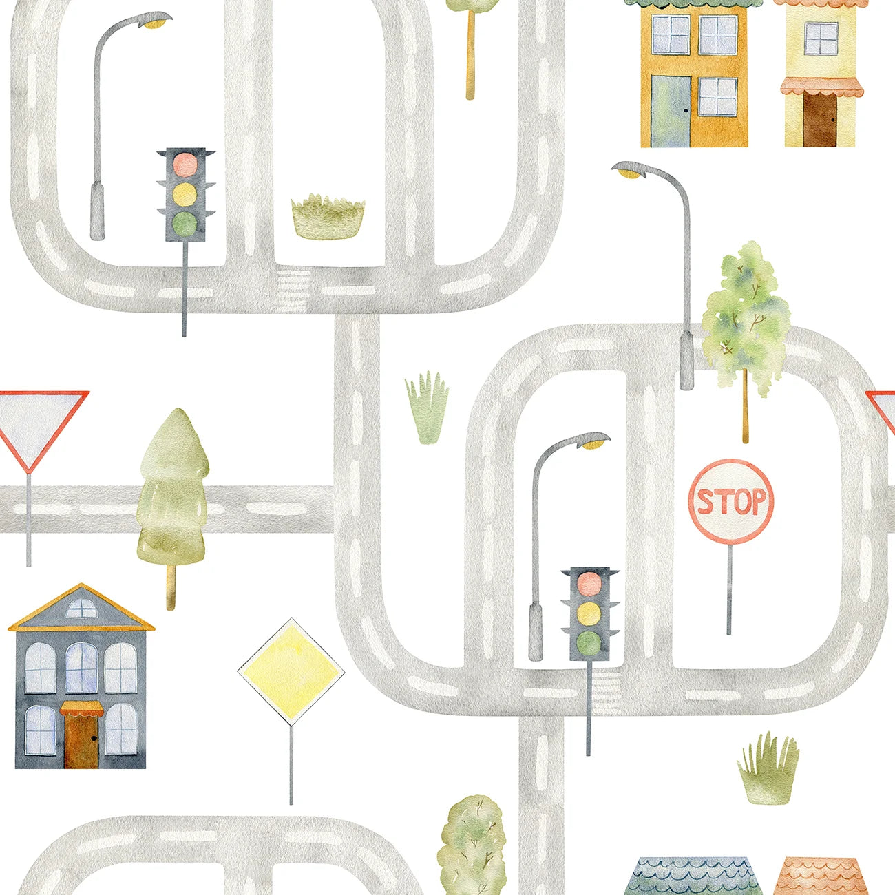 Papel de Parede Estampa Trânsito