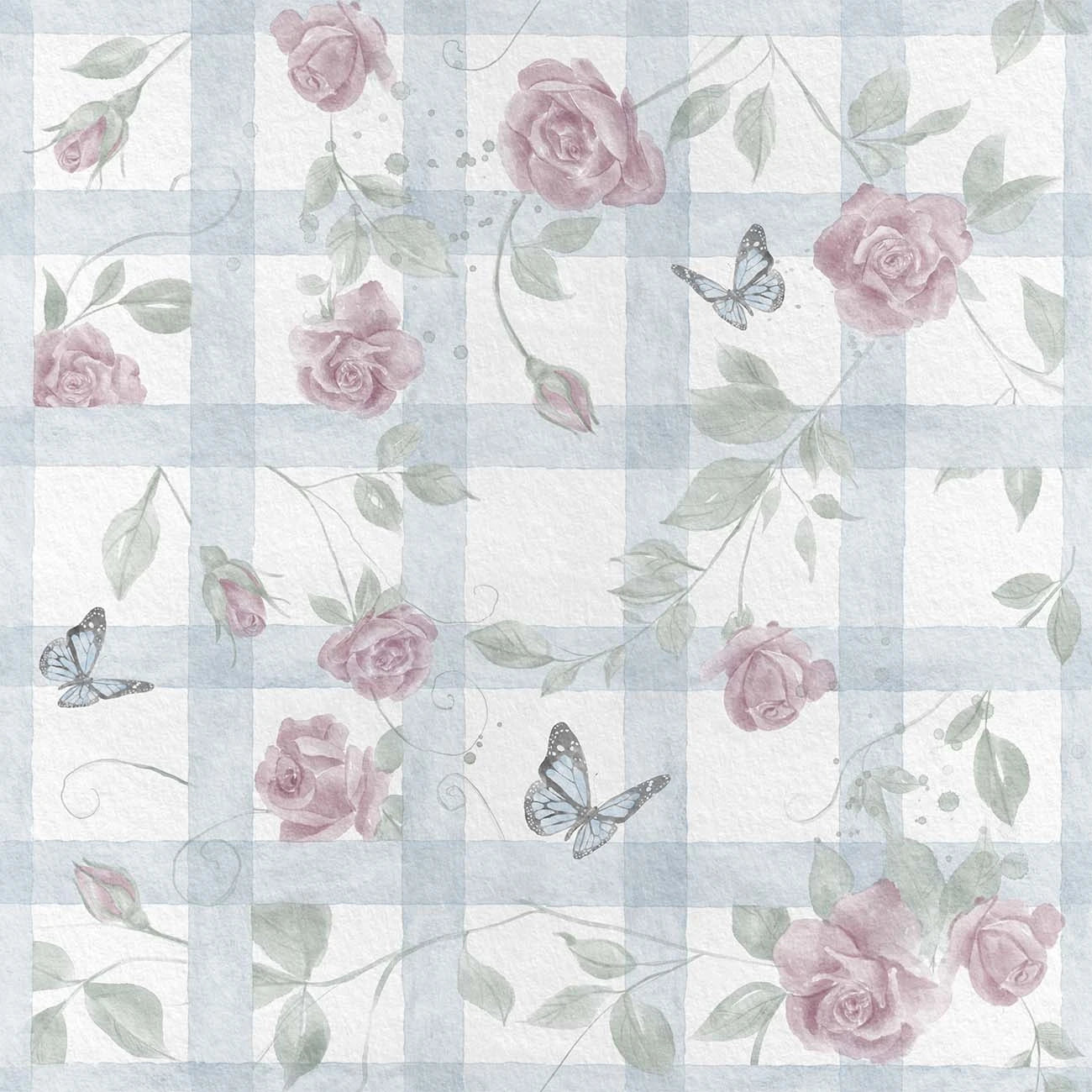 Papel de Parede Xadrez Spring Amelie
