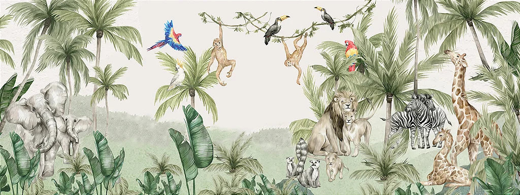 Papel de Parede Animais em par no Safari