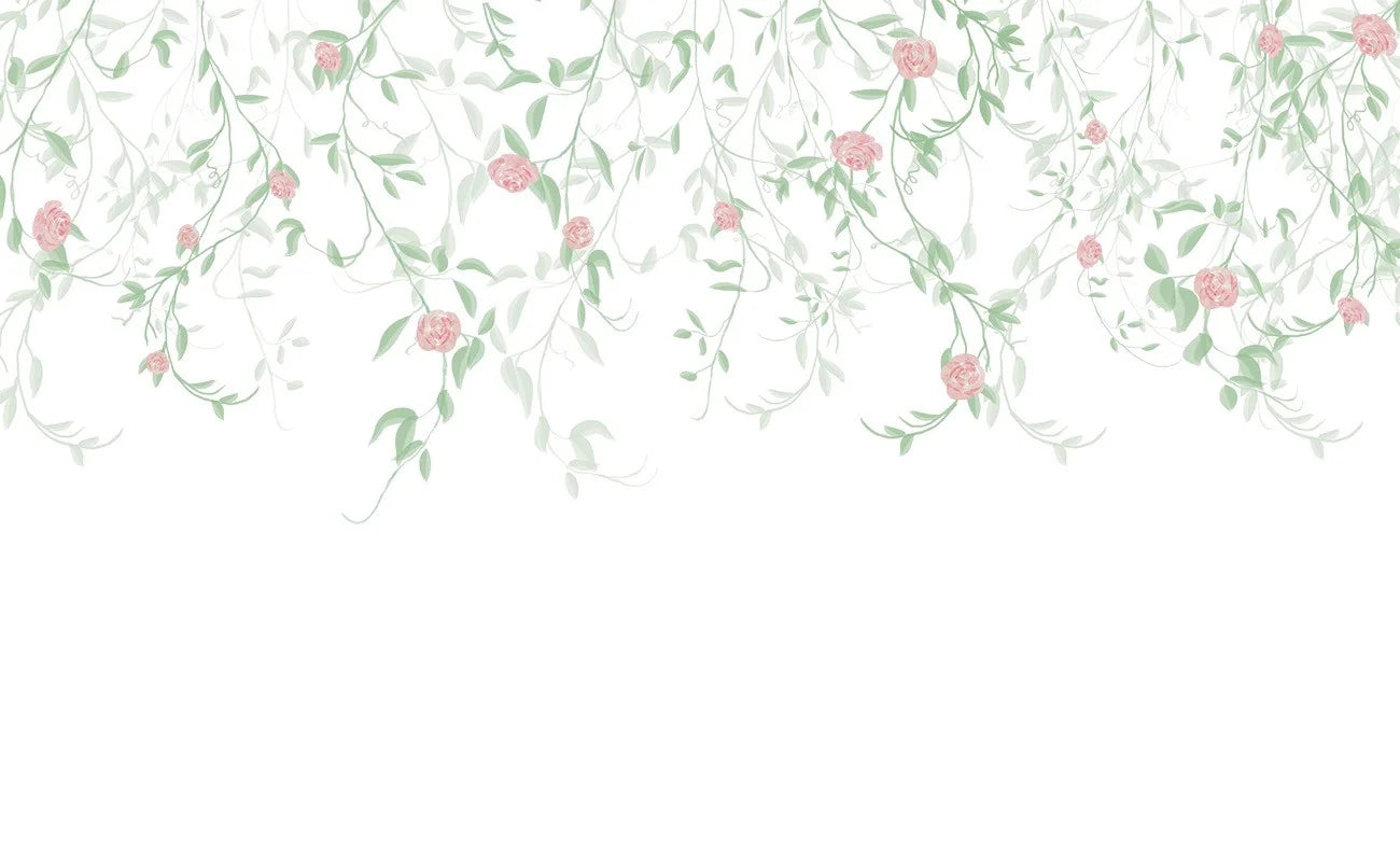 Papel de Parede Chuva de Rosas