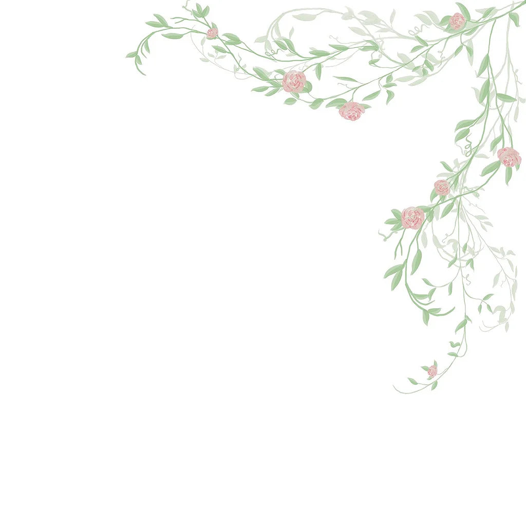 Papel de Parede Chuva de Rosas Pontas