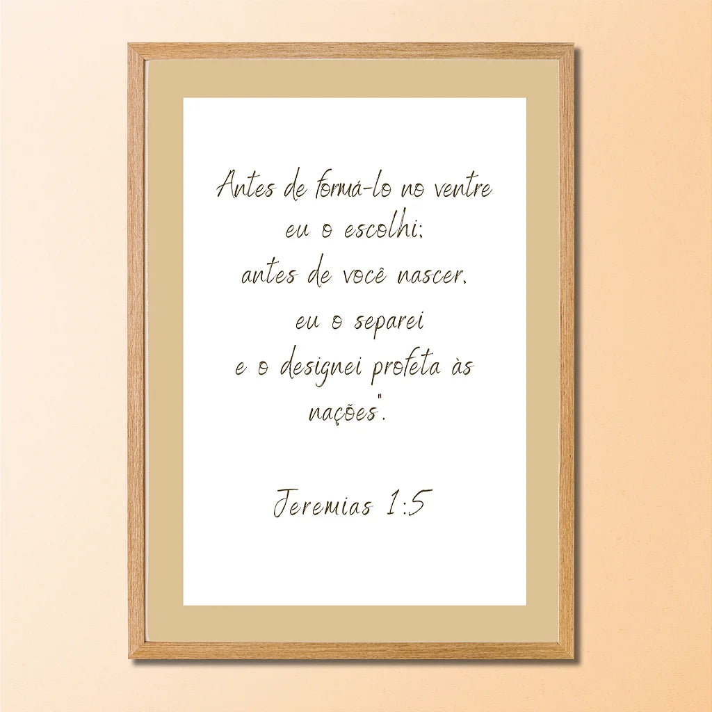 Quadros Decorativo Coleção Davi Yudi com versículo personalizado