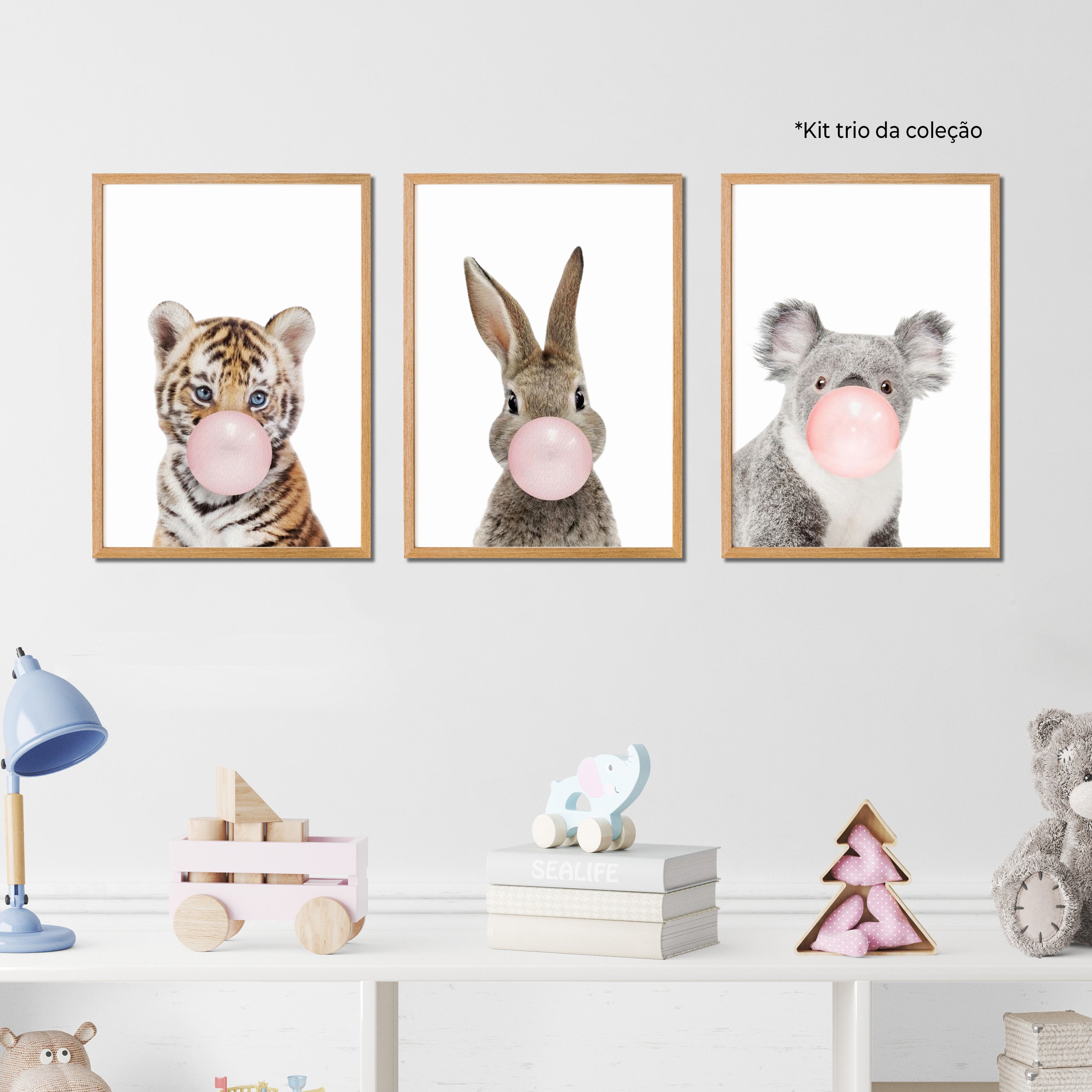 Quadros Decorativos Coleção Baby Pop Animais