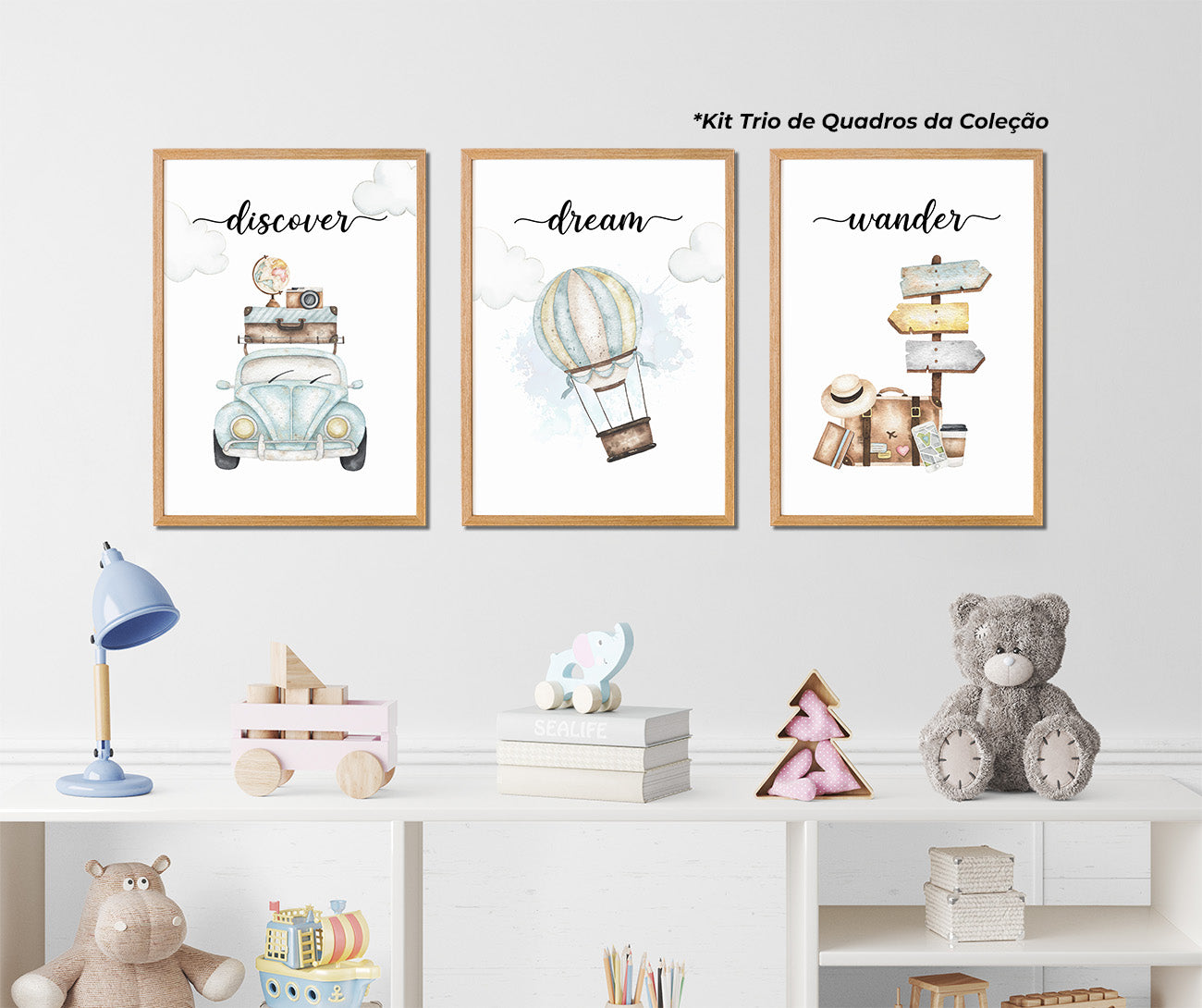Quadros Decorativos Coleção A Vida é uma Aventura