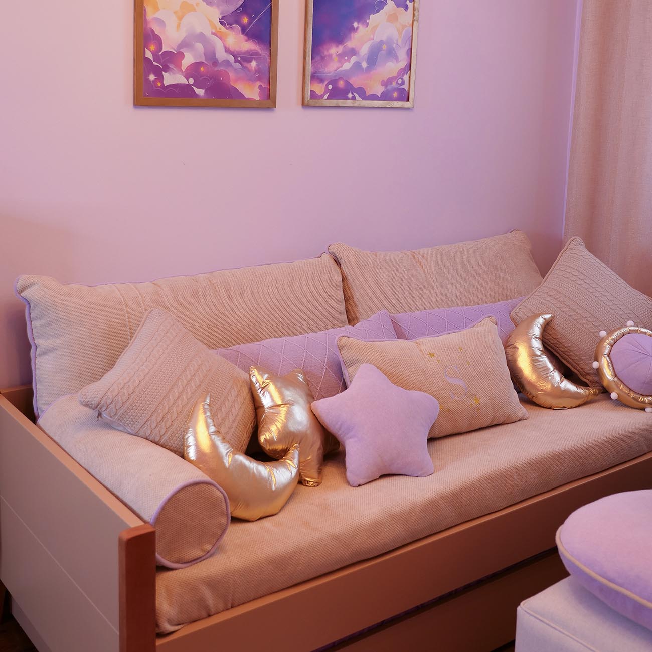 Kit de Cama Sarah - 8 Peças Personalizado com Inicial