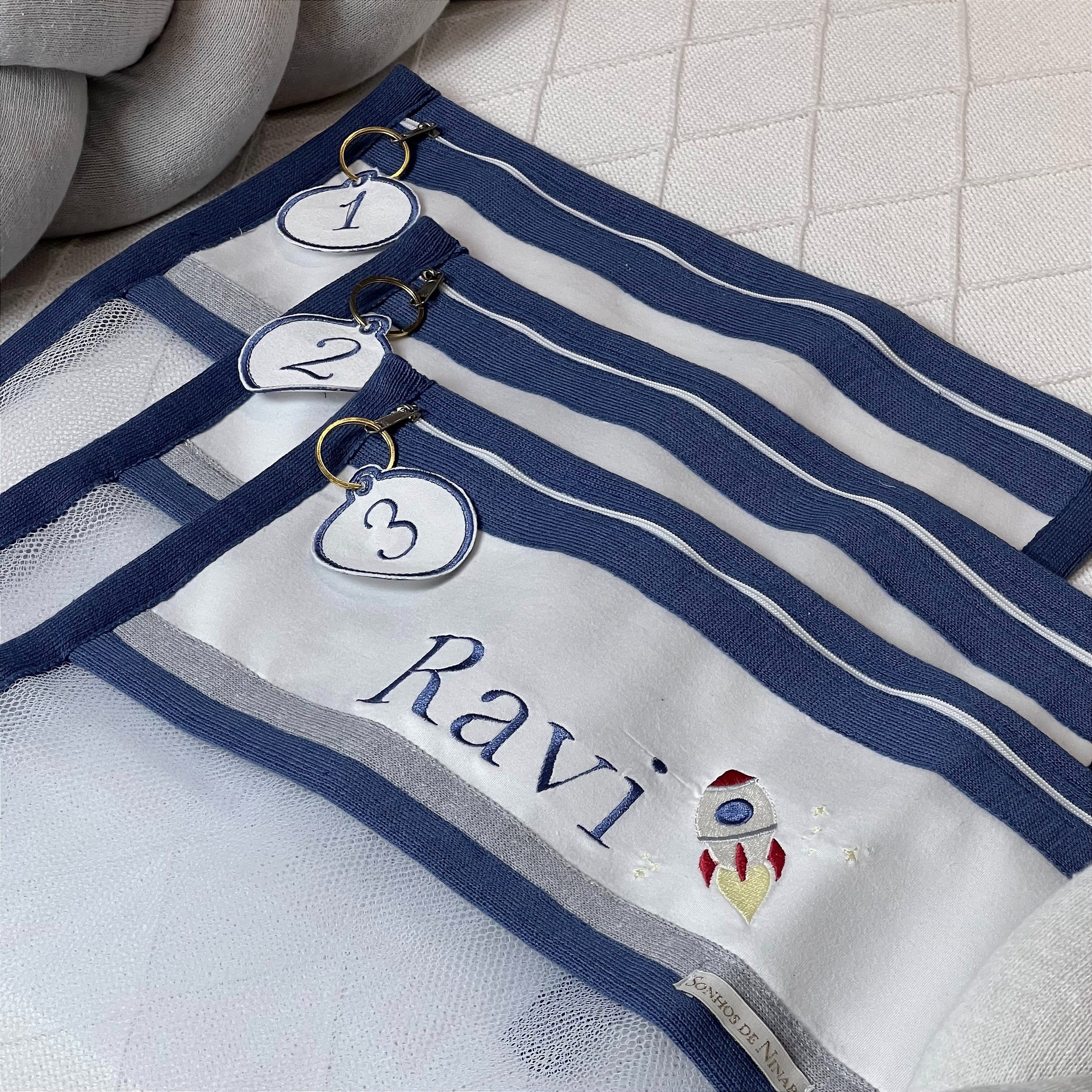 Embalagem Saída de Maternidade Personalizado com Bordado Nome