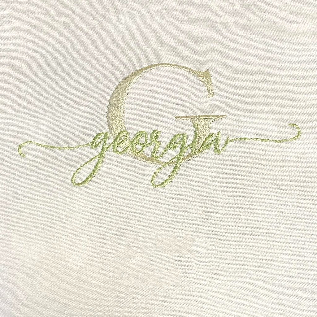 Jogo de Lençol para Berço Toque de Seda Personalizado com Bordado Nome