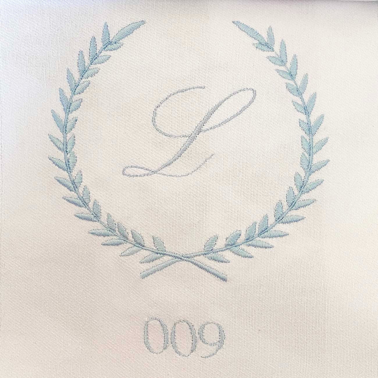 Jogo de Lençol para Berço Toque de Seda Personalizado com Bordado de Inicial