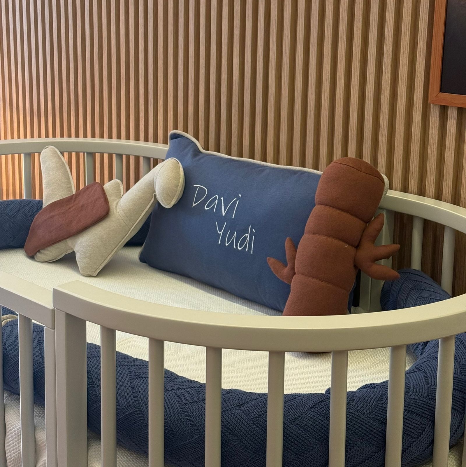 Kit Berço Personalizada com nome 6 Peças Davi Yudi