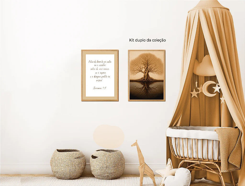 Quadros Decorativo Coleção Davi Yudi com versículo personalizado