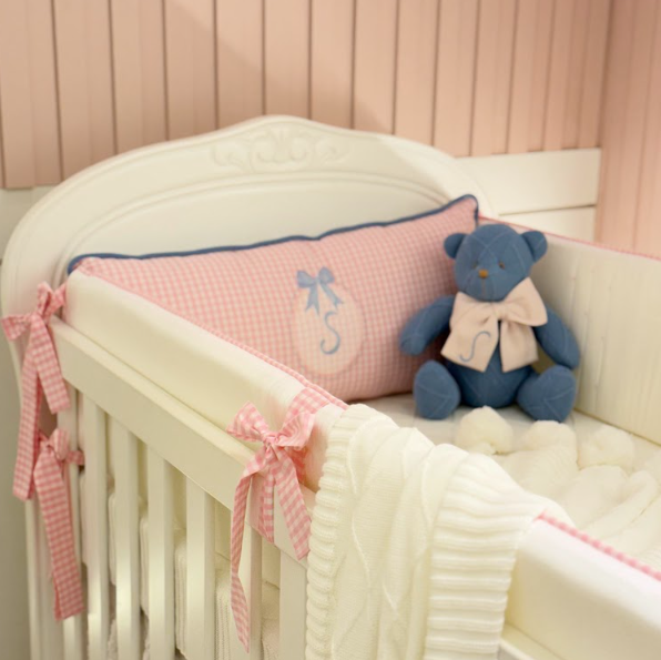 Kit Berço com Inicial Personalizada - 5 Peças