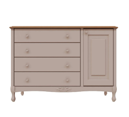 Cômoda Ópera 4 gavetas 1 porta - 526