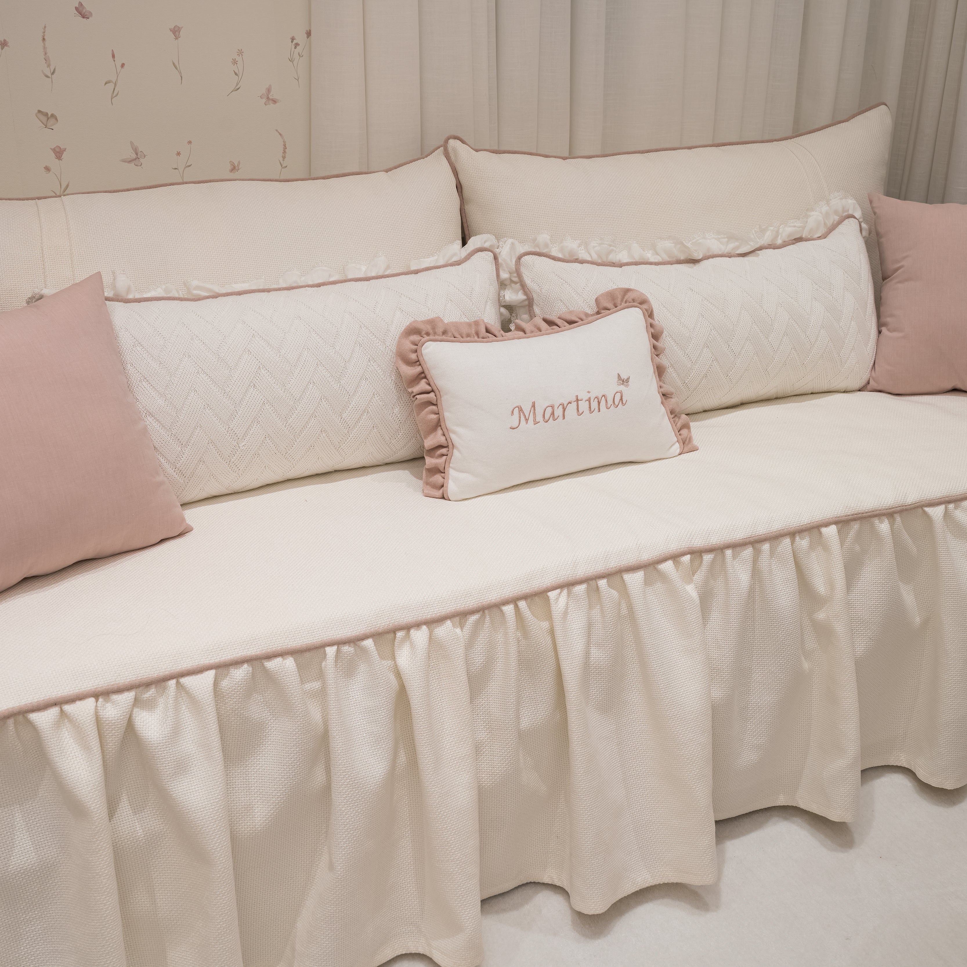 Kit Cama Solteiro Personalizado com Nome - 8 peças