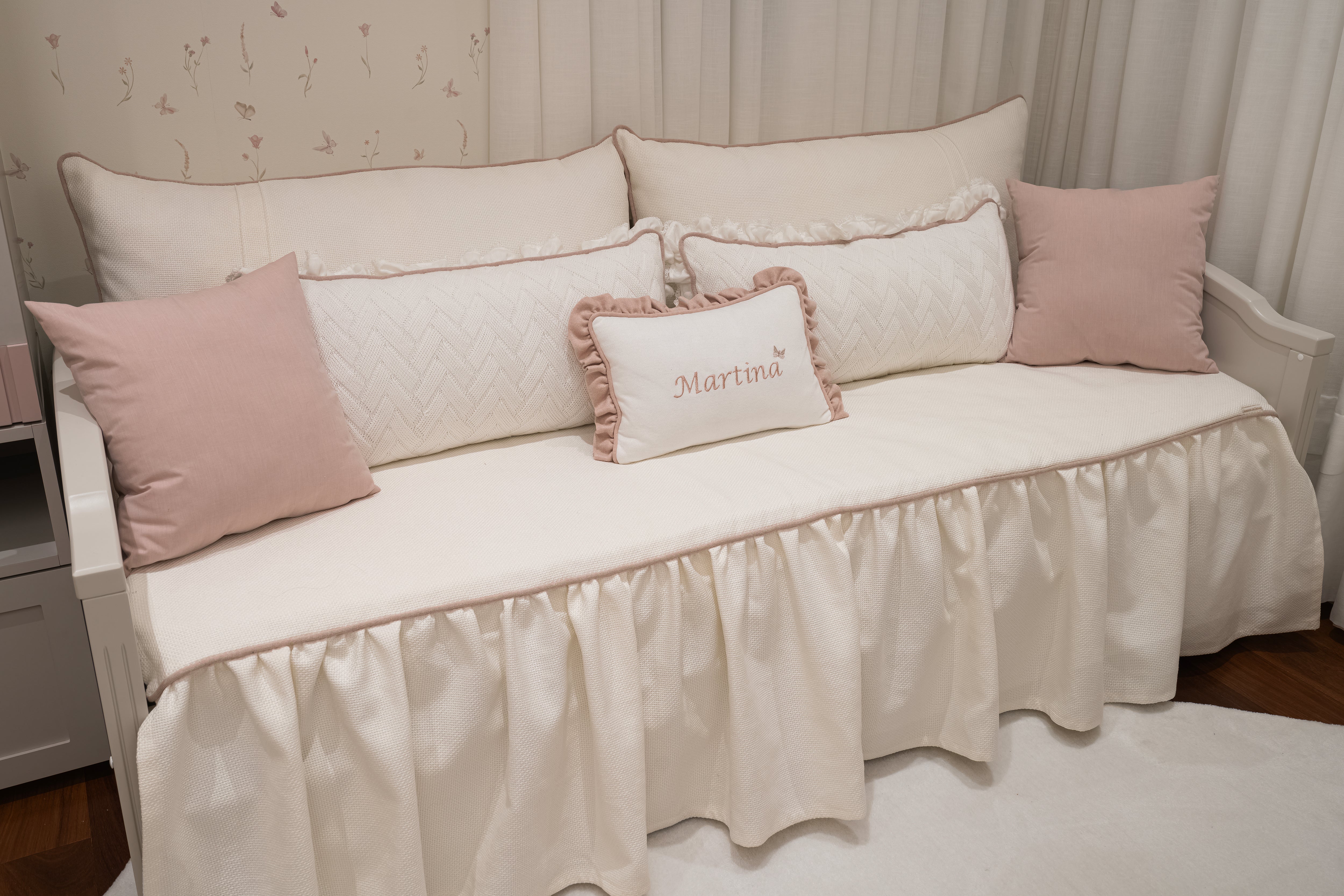 Kit Cama Solteiro Personalizado com Nome - 8 peças