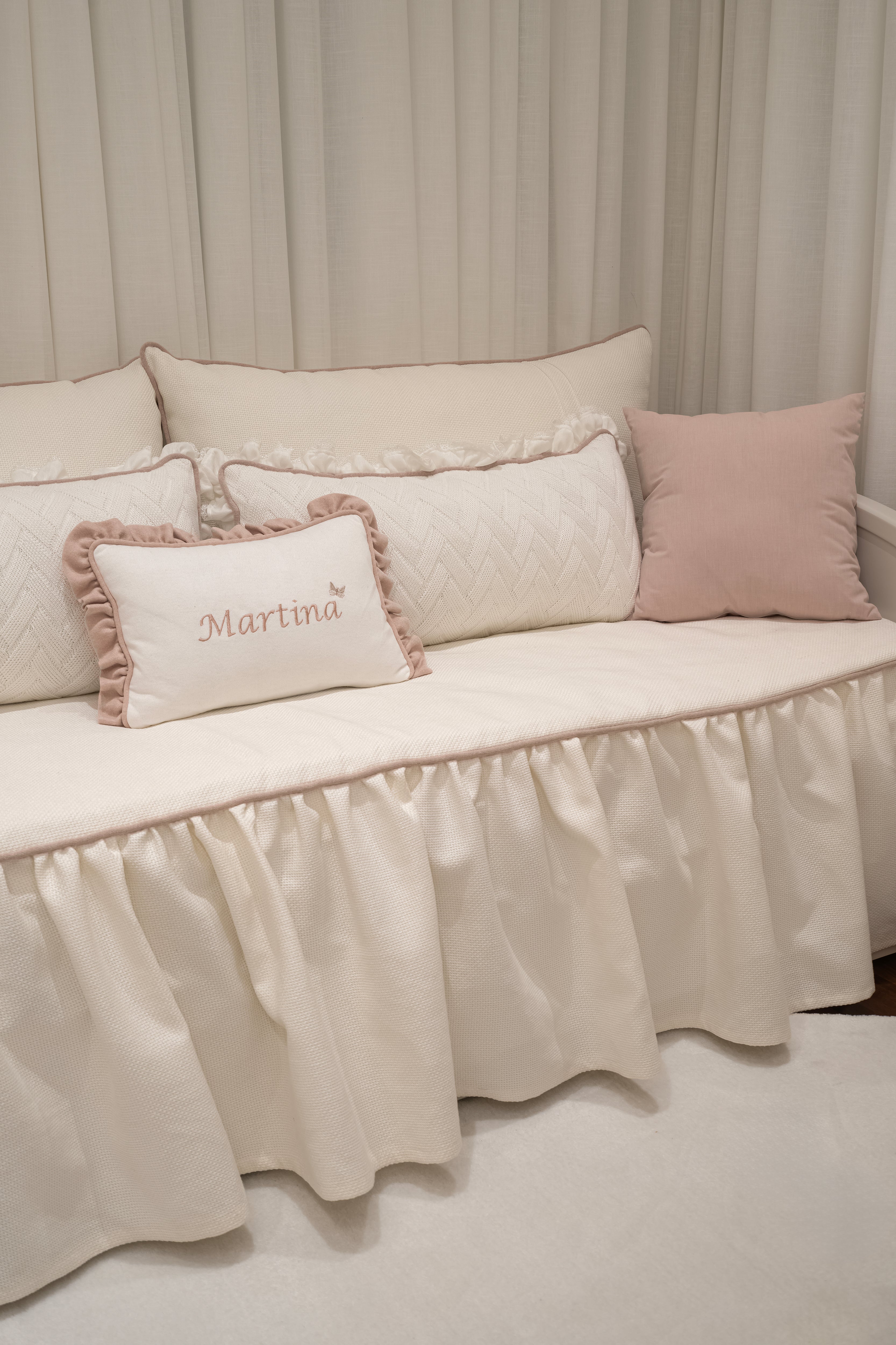 Kit Cama Solteiro Personalizado com Nome - 8 peças