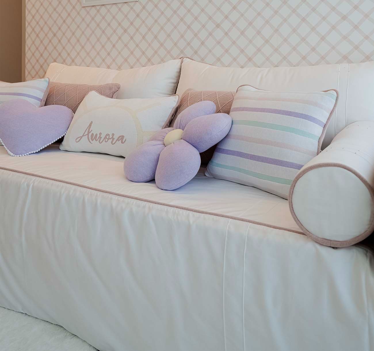Kit de Cama Aurora - 8 Peças Personalizado com Nome