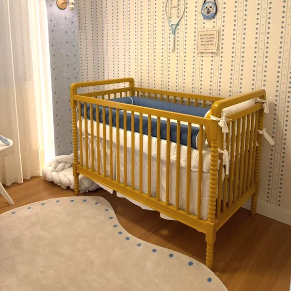 Berço Infantil Madeira Maciça Dot – Design Clássico para Quarto de Bebê - 521