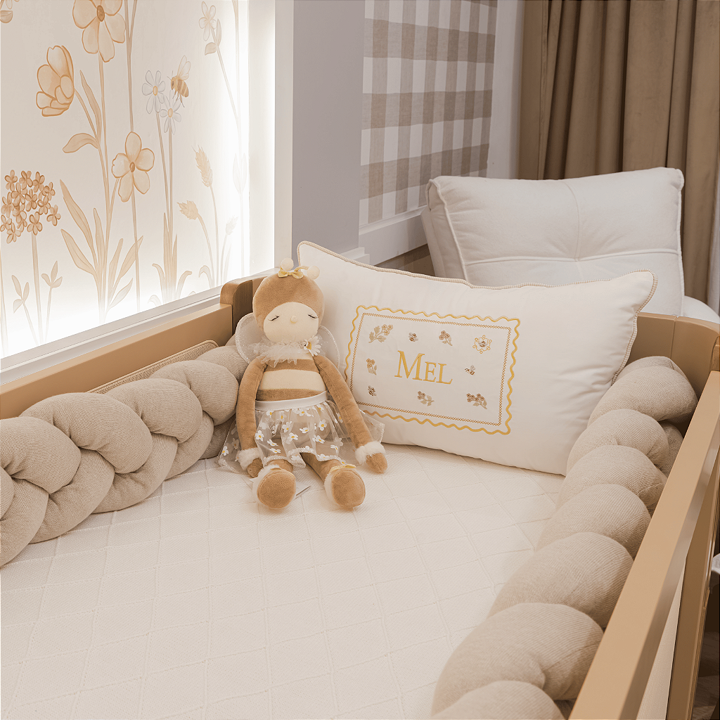 Kit berço Quarto 05 com nome Personalizado 3 peças