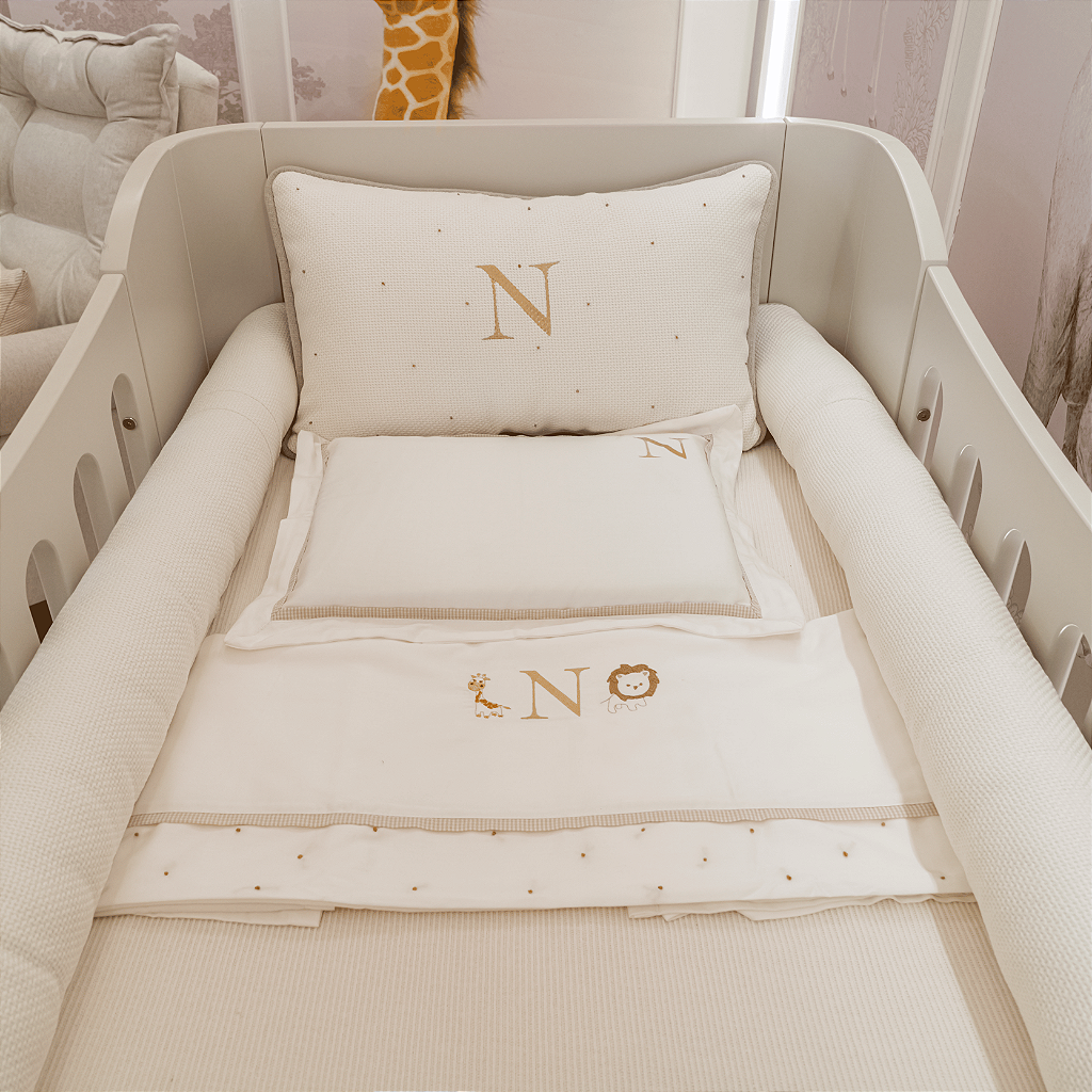 Kit Berço com inicial Personalizado Quarto 11 SDN