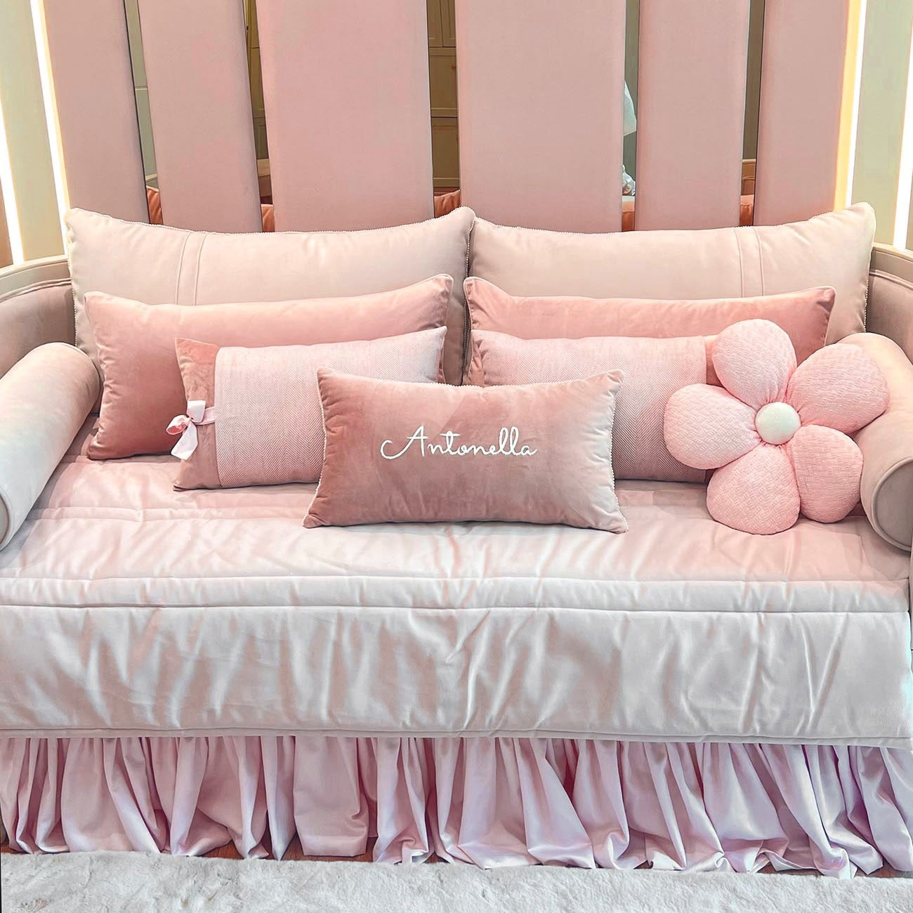 Kit de Cama Antonella - 11 Peças Personalizado com Nome