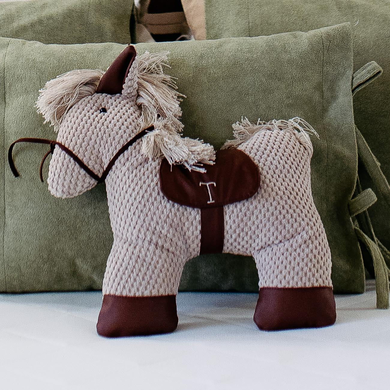 Almofada Cavalinho com Incial personalizada