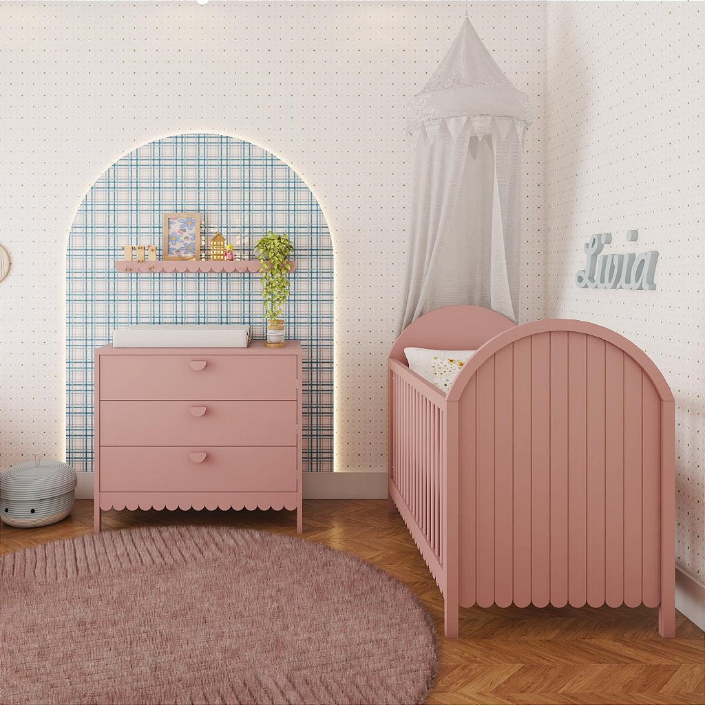 Berço Rococó 2 em 1- 526