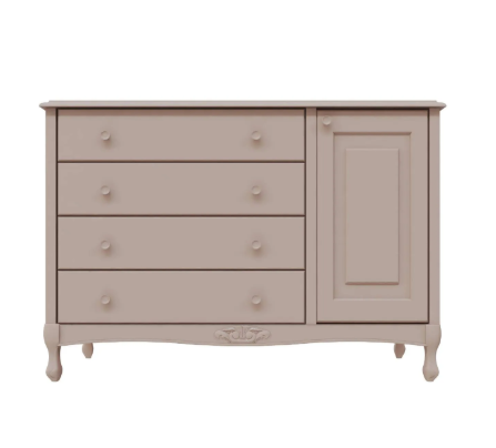 Cômoda Ópera 4 gavetas 1 porta - 526