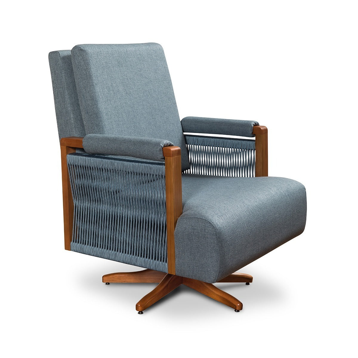 Poltrona Vivre Base Balanço + Giro Madeira (Sem Saia) - 521