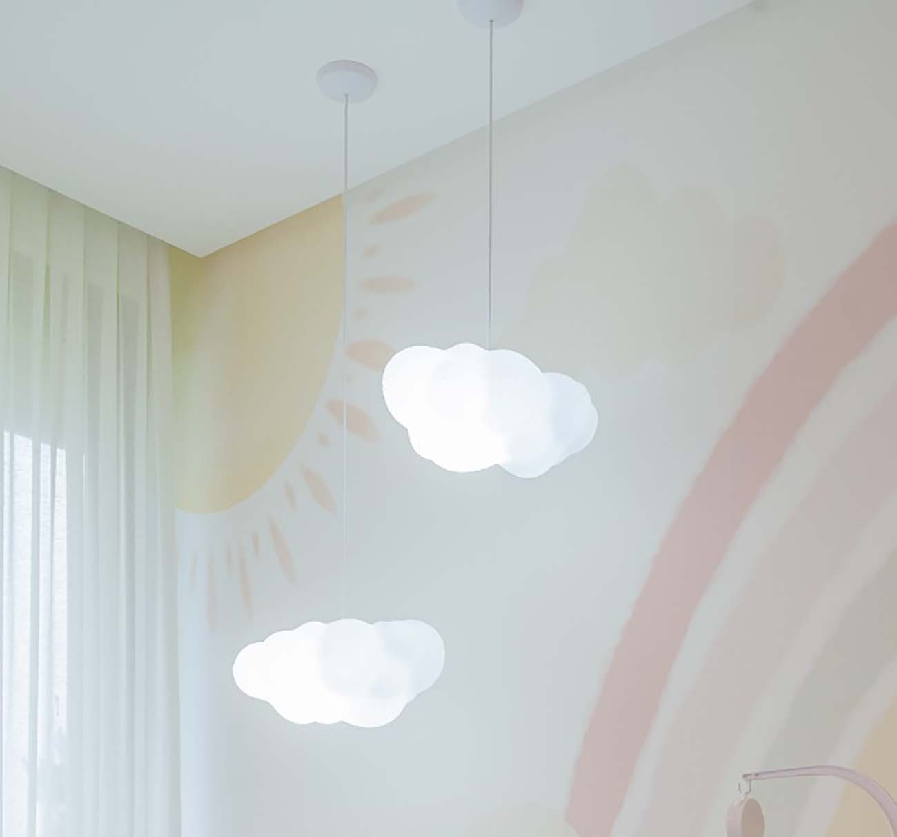 Pendente de Nuvem cor natural 806 FR (2 unidade)