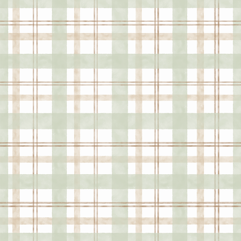 Papel de Parede Xadrez verde e bege